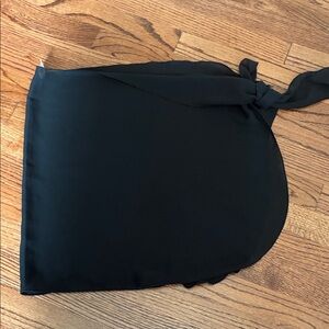 Black Tie-Side Swim Sarong